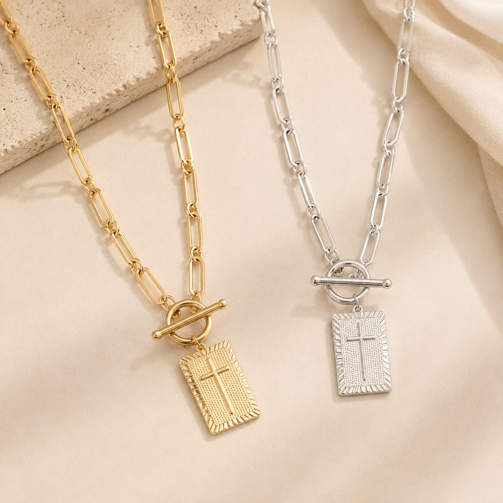 Nail Cross Necklace